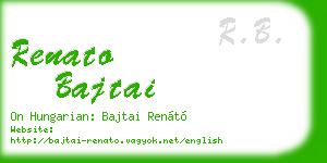 renato bajtai business card