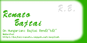 renato bajtai business card